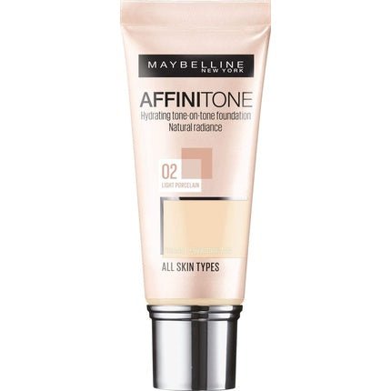 Maybelline Affinitone Foundation 02 Light Porcelain 30ml - Maison des fragrances