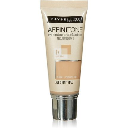 Maybelline Affinitone Unifying Foundation Cream 17 Rose Beige 30ml - Maison des fragrances