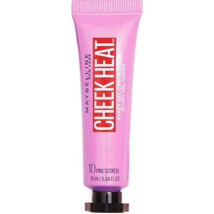 Maybelline Cheek Heat Water Infused Hydrating Gel Sheer Blusher 10 Pink Scorch 10ml - Maison des fragrances