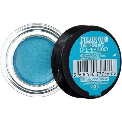 Maybelline Colour Tattoo 24 Hour Eye Shadow Turquoise Forever Number 20 - Maison des fragrances