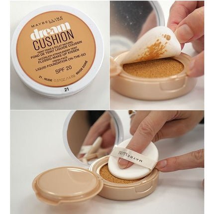 Maybelline Dream Cushion Liquid Foundation 10 21 30 40 48 60 70 - Maison des fragrances