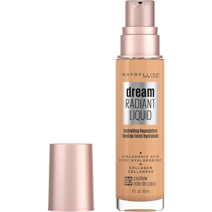 Maybelline Dream Radiant Liquid Medium Coverage Hydrating Makeup Cashew 1 Fl Oz - Maison des fragrances