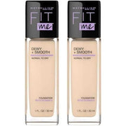 Maybelline Fit Me Dewy + Smooth Foundation 30ml 110 Porcelain - Pack of 2 - Maison des fragrances