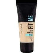 Maybelline Fit Me Liquid Foundation Mattifying Face Foundation 105 Natural Ivory 30ml - Maison des fragrances