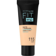 Maybelline Fit Me Liquid Foundation Mattifying Face Foundation 115 Ivory 30ml - Maison des fragrances