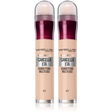 Maybelline Instant Anti Age Eraser Concealer 01 Light - Convenient pack with sponge applicator - Maison des fragrances