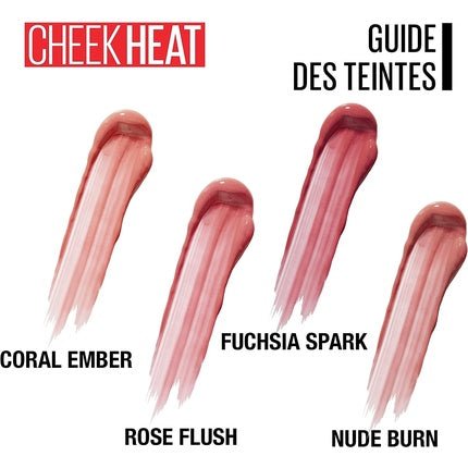 Maybelline New York Cheek Heat Cream Blush 20 Rose Flash 10ml - Maison des fragrances