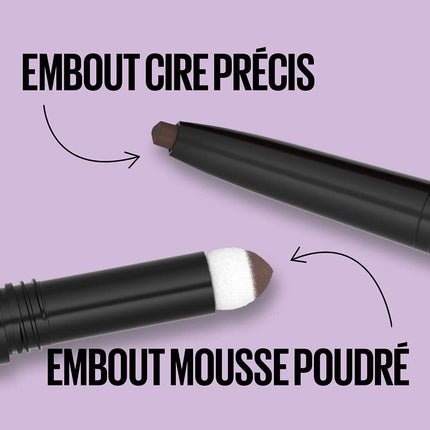 Maybelline New York Express Brow Satin Duo Pencil and Powder Black Brown 05 - Maison des fragrances