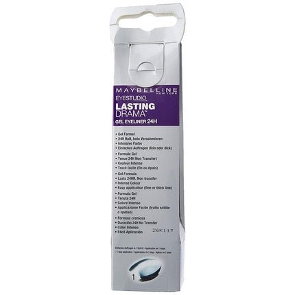 Maybelline New York Eyestudio Lasting Drama Gel Eyeliner Ultra Violet 3ml with Brush - Maison des fragrances