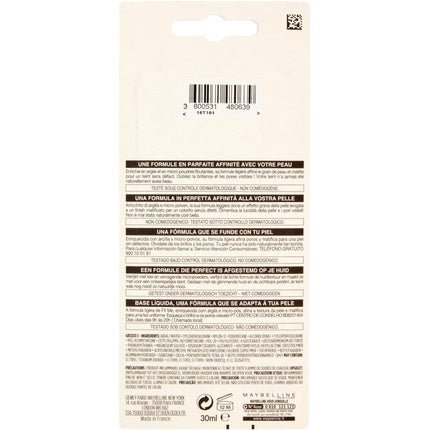 Maybelline New York Fit Me Matte and Poreless Foundation 30ml 04 Soft Ivory - Maison des fragrances