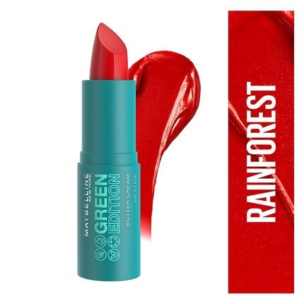 Maybelline New York Green Edition Buttercream Lipstick 005 Rainforest 3.4g - Maison des fragrances