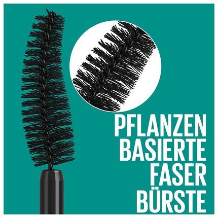 Maybelline New York Green Edition Mega Mascara for Volume and Length with Natural Vegan Formula - No.01 Black 9ml - Maison des fragrances
