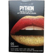 Maybelline New York Lipstick Python Metallic Lip Kit 05 Passionate Red Gold - Maison des fragrances