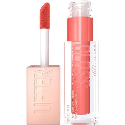 Maybelline New York Shiny Lip Gloss for Fuller Looking Lips Moisturizing with Hyaluronic Acid Lifter Gloss Candy Drop Color: No. 022 Peach Ring 5.4ml - Maison des fragrances