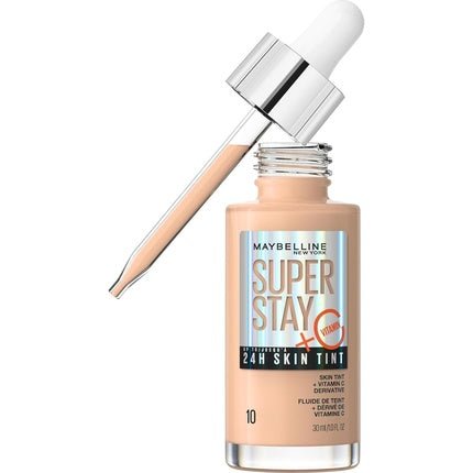 Maybelline Super Stay 24h Skin Tint Illuminating Foundation With Vitamin C 10 30ml - Maison des fragrances
