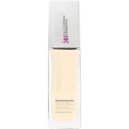 Maybelline Superstay 24HR Full Coverage Foundation 30ml - 02 Naked Ivory - Maison des fragrances