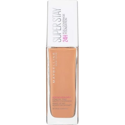 Maybelline SuperStay Full Coverage Foundation with Matte Finish 058 True Caramel 30ml - Maison des fragrances