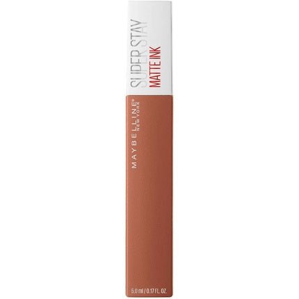 Maybelline Superstay Matte Ink Longlasting Liquid Nude Lipstick Up to 12 Hour Wear Non Drying 75 Fighter - Maison des fragrances