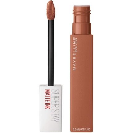 Maybelline Superstay Matte Ink Longlasting Liquid Nude Lipstick Up to 12 Hour Wear Non Drying 75 Fighter - Maison des fragrances