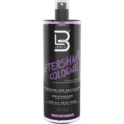 L3 Level 3 After Shave Cologne Softens Skin Refreshes and Relieves Face and Skin Moisturizing Formula Level Three After Shaving Royale Fragrance (Fragrance) Mixte