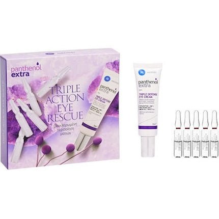 Medisei Panthenol Extra Promo Triple Defense Eye Cream - 25ml With 10 Days Dark Circles Rescue 5x2ml Set - Maison des fragrances