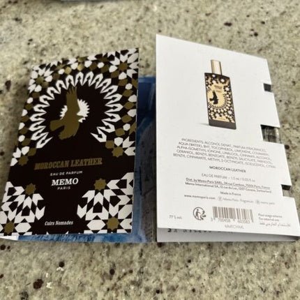 Memo Moroccan Leather Sample 2 x 1.5ml - Maison des fragrances