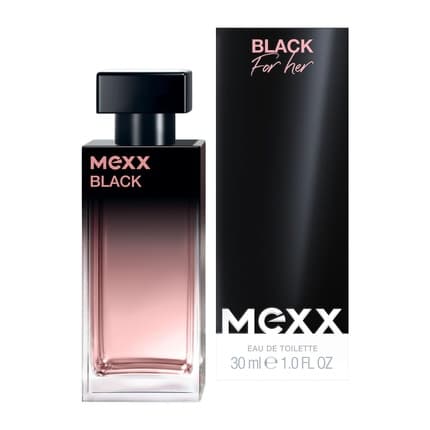 Mexx BLACK Woman with Intensely Captivating Scent of Fruity Notes for Sensual Eau de Toilette (EDT) Femme 30ml - Maison des fragrances