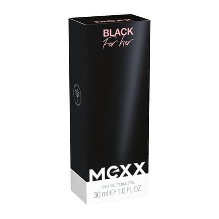 Mexx BLACK Woman with Intensely Captivating Scent of Fruity Notes for Sensual Eau de Toilette (EDT) Femme 30ml - Maison des fragrances
