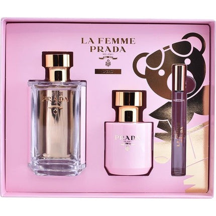 ada La Femme Leau 3 Piece Eau de Toilette and Body Lotion Set - 100ML Prada