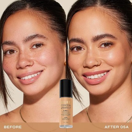 Milani 2 - In - 1 Foundation and Concealer Natural Beige 30ml - Maison des fragrances