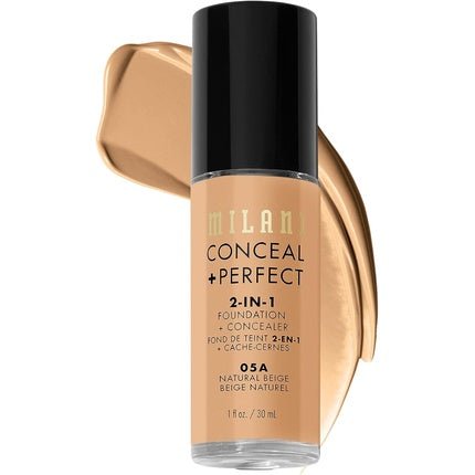 Milani 2 - In - 1 Foundation and Concealer Natural Beige 30ml - Maison des fragrances