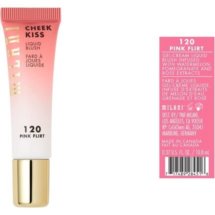 Milani Cheek Kiss Liquid Blush Makeup Pink Flirt - Maison des fragrances