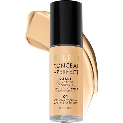 Milani Conceal + Perfect 2 - In - 1 Foundation + Concealer Creamy Vanilla - Maison des fragrances