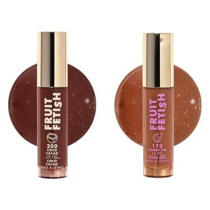 Milani Fruit Fetish Lip Oil Bundle Coco Cacao & Honey Fig Hydrating Lip Gloss - Maison des fragrances