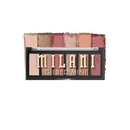 Milani Gilded Mini Eyeshadow Palette with 6 Matte and Shimmer Hues - It's All Rosé - Maison des fragrances