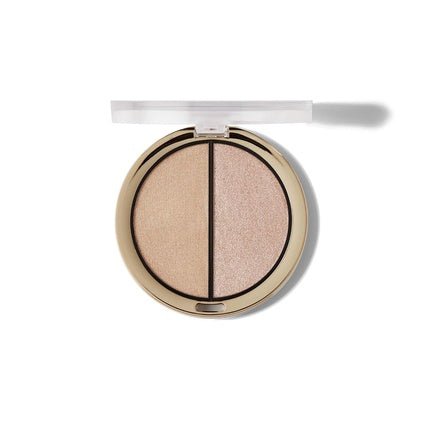 Milani Highlighter Duo Makeup Palette with Cream and Powder Highlighter Face Illuminator Power Up - Maison des fragrances