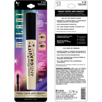 Milani Highly Rated Anti - Gravity Mascara 11.5ml - Maison des fragrances
