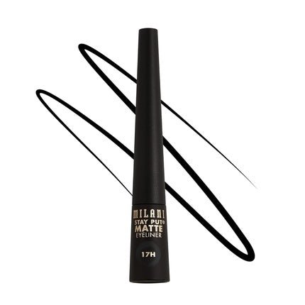Milani Stay Put Matte 17HR Liquid Eyeliner Black Matte 0.09 Fl. Oz. Vegan Cruelty - Free Line & Define Eyes with High Pigment Shades for Long - Lasting Wear - Maison des fragrances