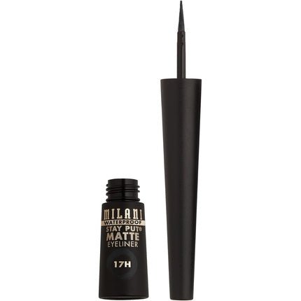 Milani Stay Put Matte Liquid Eyeliner Waterproof Long Lasting Smudgeproof Makeup Pen Black - Maison des fragrances