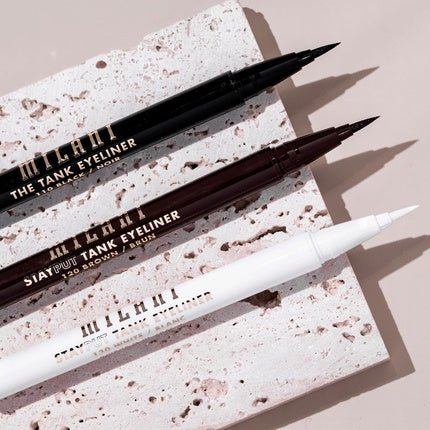 Milani The Tank Liquid Eyeliner No - Skip Waterproof Formula Makeup Pen Long Lasting Smudgeproof 120 Brown - Maison des fragrances