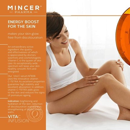 Mincer Pharma Vita C Infusion Regenerating Micellar Water Makeup Remover with Camu - Camu Extract, Arnica, and Licorice 250ml - Maison des fragrances