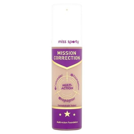 Miss Sporty Mission Correction Multi Action 3 - in - 1 Foundation 001 Ivory - Maison des fragrances