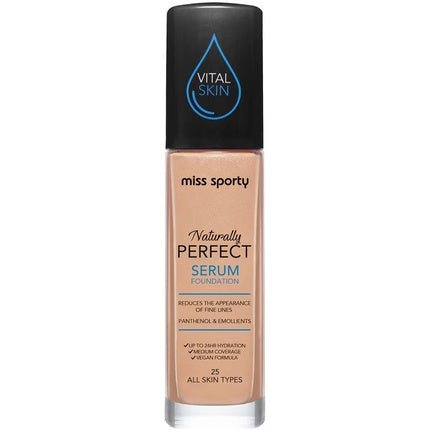 Miss Sporty Naturally Perfect All Skin Serum Foundation 25 Warm 30ml - Maison des fragrances