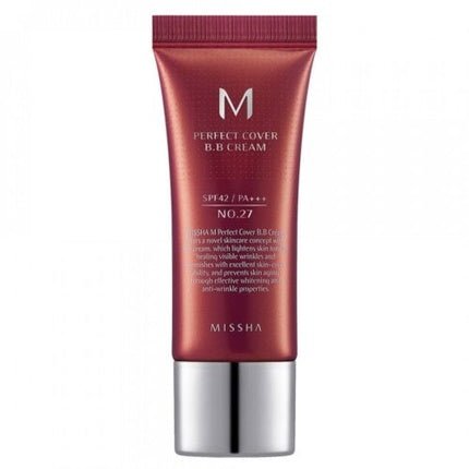 Missha M Perfect Cover BB Cream EX SPF42 PA+++ 20ml Shade 27 Perfect Coverage - Maison des fragrances