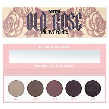MIYO The Five Points Eyeshadow Palette Old Rose 6.5g - Maison des fragrances