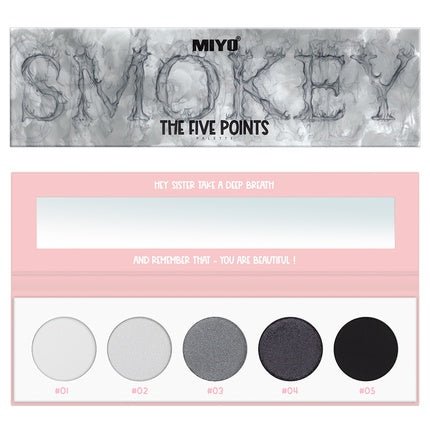 Miyo The Five Points Smokey Eyeshadow Palette 02 - 65g - Maison des fragrances