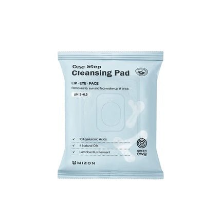 Mizon One Step Cleansing Pad Low pH Cleansing Wipes for Face 30ea - Maison des fragrances