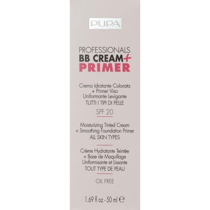Pupa Professionals Bb Cream & Primer Spf20 Makeup Base For All Skin Types 002 Sand 50ml