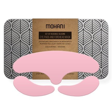 Mohani Reusable Silicone Eye Pads And Forehead Mask Pink 2 Pieces - Maison des fragrances
