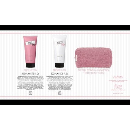 Monella Vagabonda Belle Gift Set 200ml Shower Gel + 200ml Body Lotion + Beauty Teddy Bear - Maison des fragrances